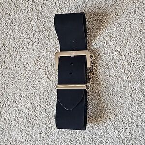 Ted Baker Wide Gold Buckle Belt - Made in England